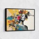 Flowers & Butterfly Women 14 Fusion Collage Wall Art