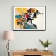 Flowers & Butterfly Women 14 Fusion Collage Wall Art