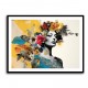 Flowers & Butterfly Women 14 Fusion Collage Wall Art