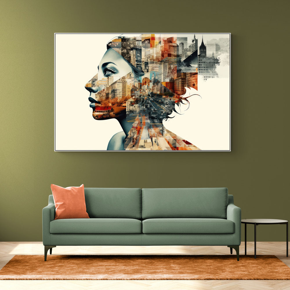Urban Woman 3 Fusion Collage Wall Art