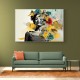 Flowers & Butterfly Women 15 Fusion Collage Wall Art