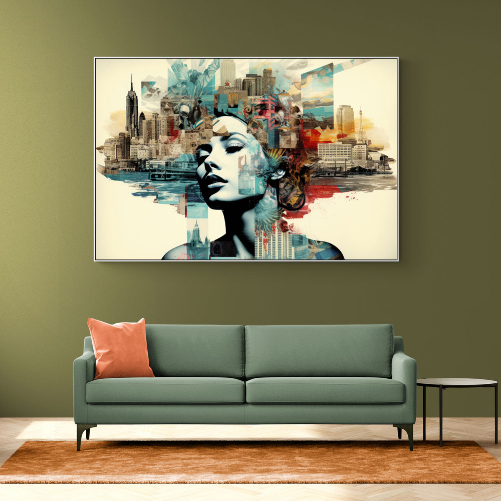 Urban Woman 4 Fusion Collage Wall Art