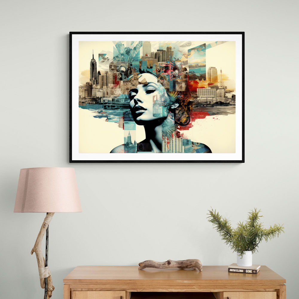 Urban Woman 4 Fusion Collage Wall Art