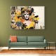 Flowers & Butterfly Women 16 Fusion Collage Wall Art