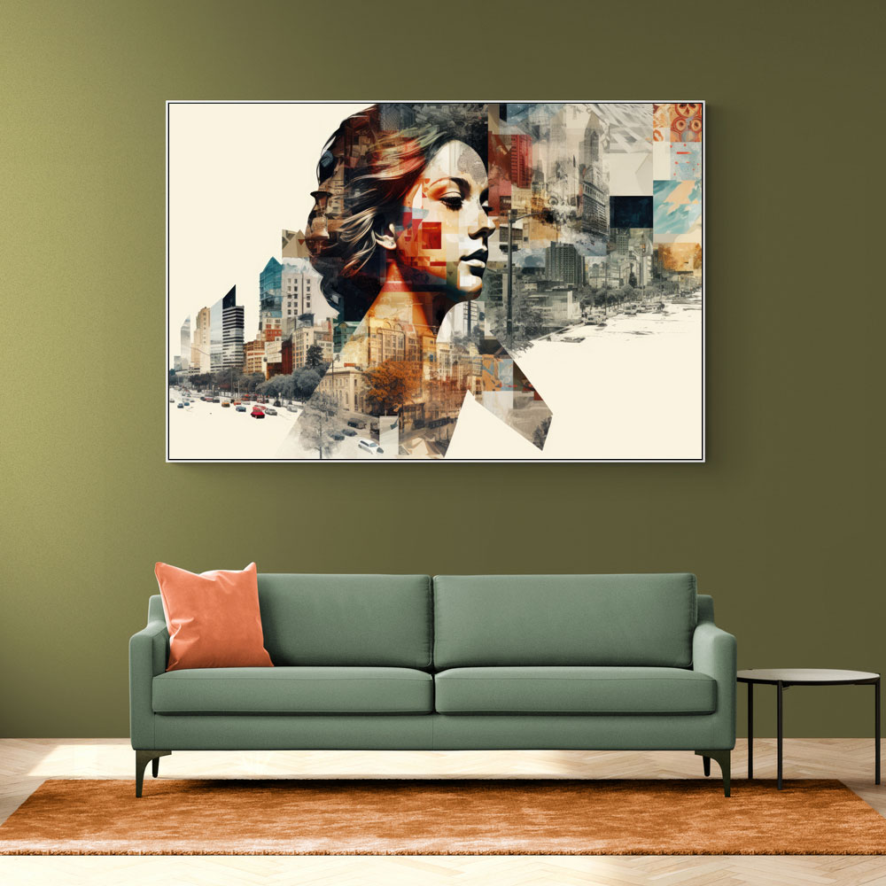 Urban Woman 5 Fusion Collage Wall Art
