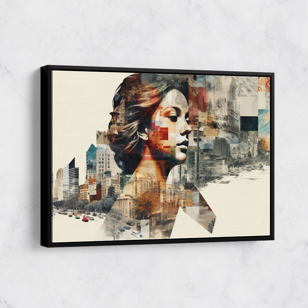 Urban Woman 5 Fusion Collage Wall Art