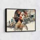 Urban Woman 5 Fusion Collage Wall Art