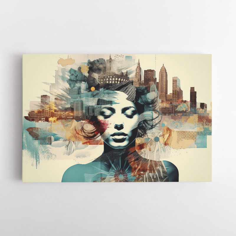 Urban Woman 7 Fusion Collage Wall Art