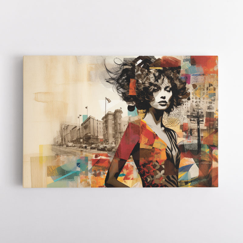 Urban Woman 8 Fusion Collage Wall Art
