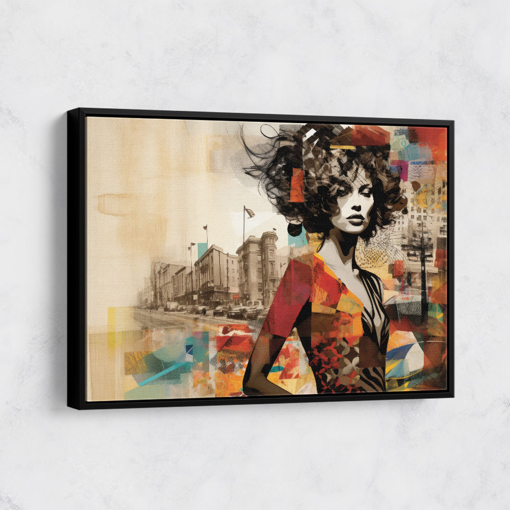 Urban Woman 8 Fusion Collage Wall Art