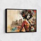 Urban Woman 8 Fusion Collage Wall Art