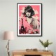 Lady Eiffel Retro Pink Collage