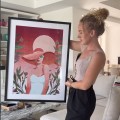 60x80cm Black Framed Print