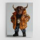 Bitcoin Bull Wall Art