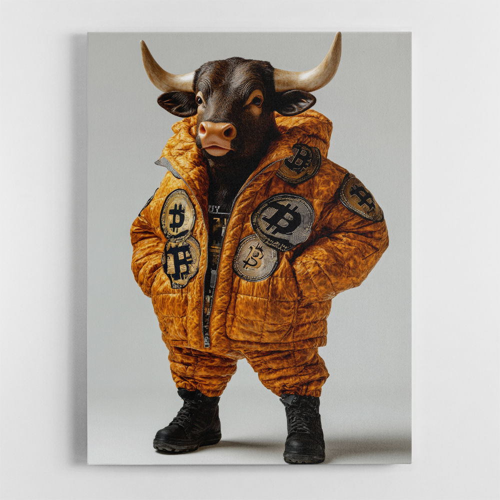 Bitcoin Bull 2 Wall Art