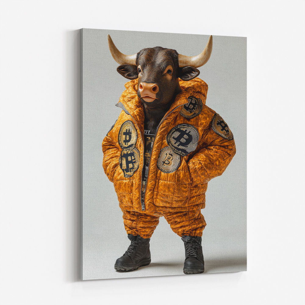 Bitcoin Bull 2 Wall Art
