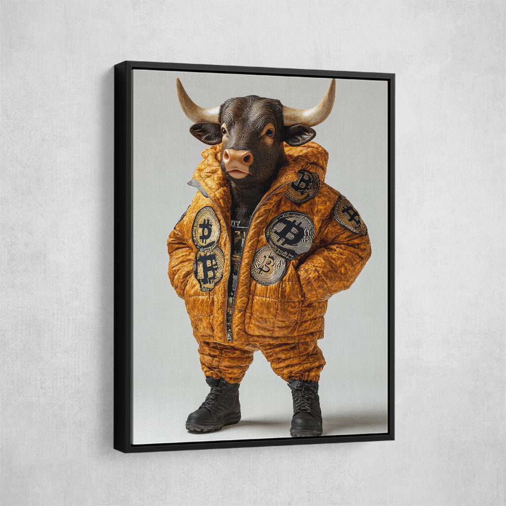 Bitcoin Bull 2 Wall Art