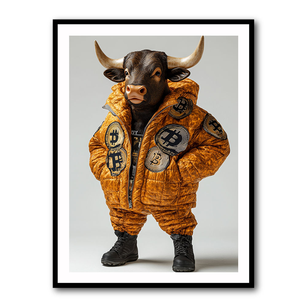 Bitcoin Bull 2 Wall Art