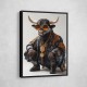 Bitcoin Black Bull 2 Wall Art