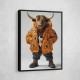 Bitcoin Black Bull 6 Wall Art