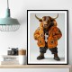 Bitcoin Black Bull 6 Wall Art