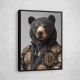 Bitcoin Black Bear Wall Art