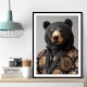 Bitcoin Black Bear Wall Art