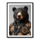 Bitcoin Black Bear Wall Art