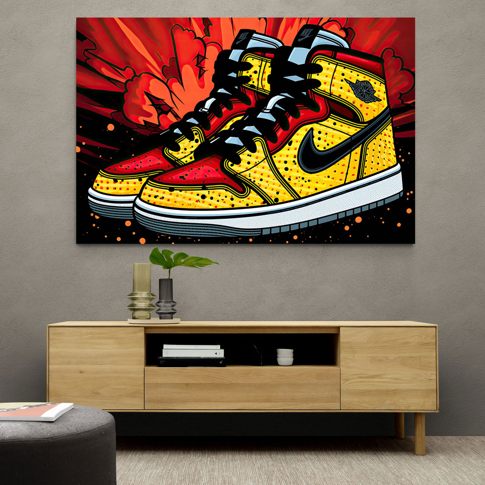 Air Jordan 5 Graffiti Wall Art