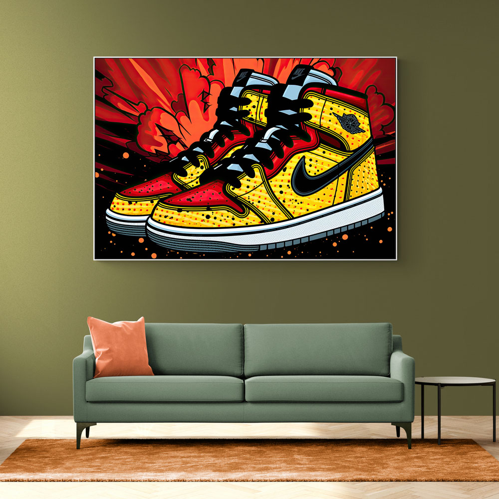 Air Jordan 5 Graffiti Wall Art