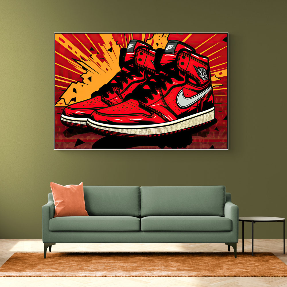 Air Jordan's 7 Graffiti Wall Art