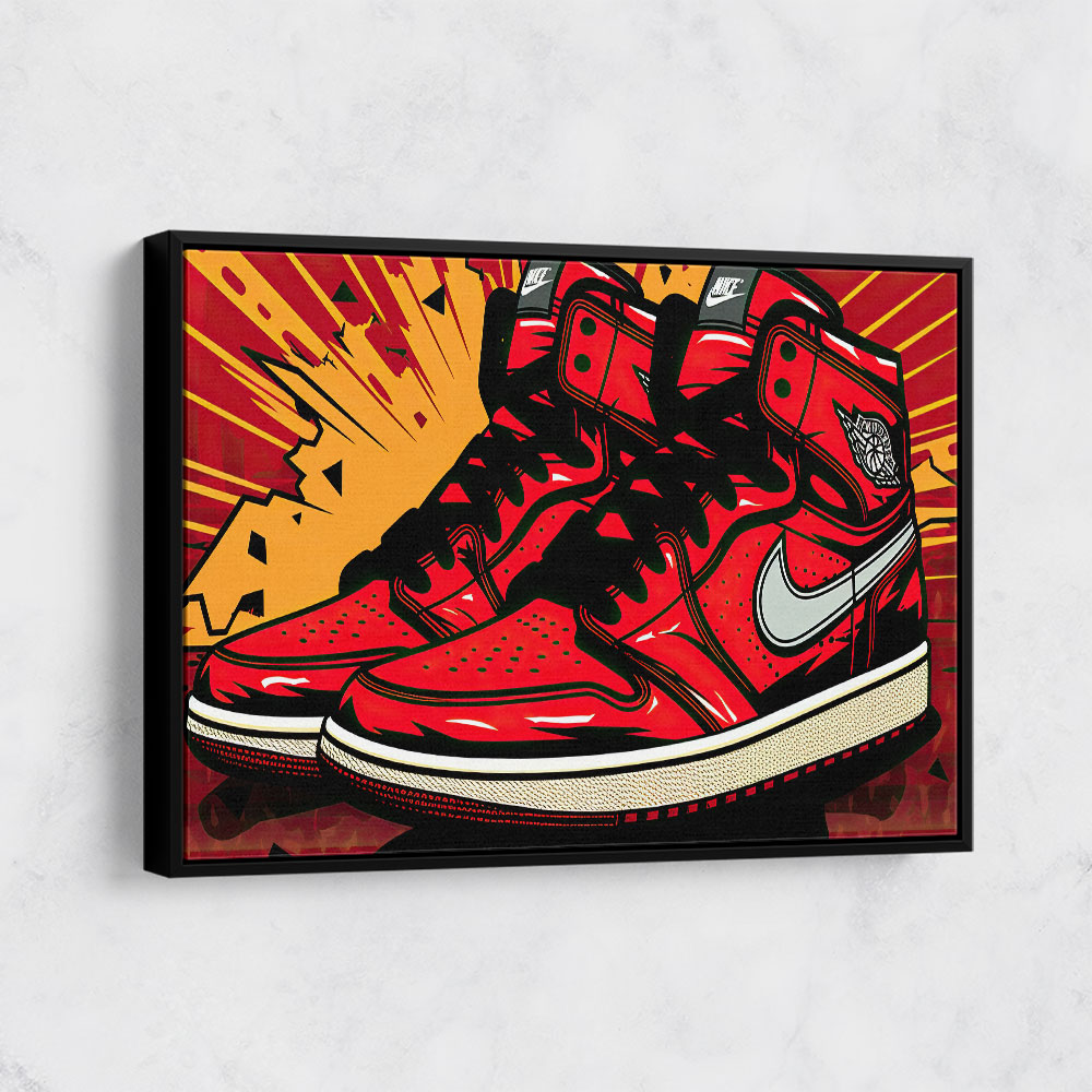 Air Jordan's 7 Graffiti Wall Art