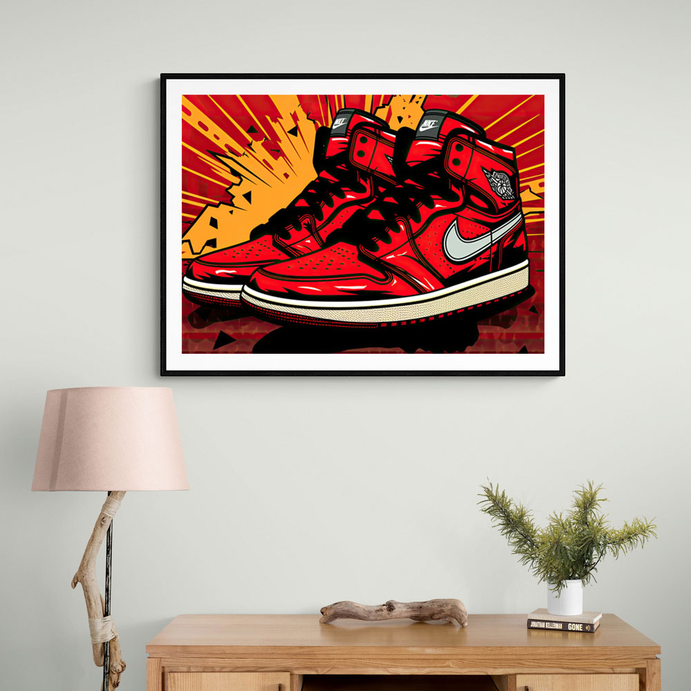 Air Jordan's 7 Graffiti Wall Art