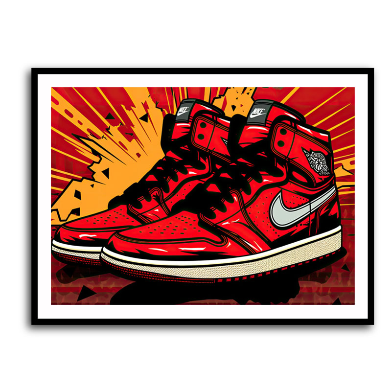 Air Jordan's 7 Graffiti Wall Art