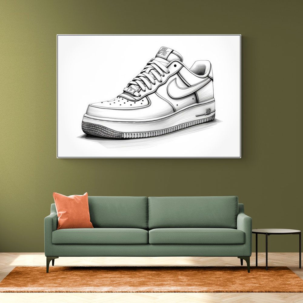 Air Force 1 Sketch Style Sneaker Wall Art