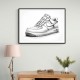 Air Force 1 Sketch Style Sneaker Wall Art