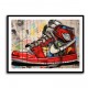 Air Jordan 8 Graffiti Wall Art