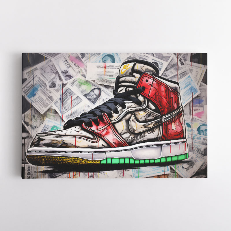 Air Jordan 10 Graffiti Wall Art
