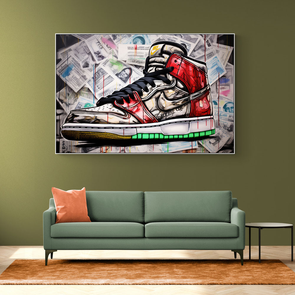 Air Jordan 10 Graffiti Wall Art