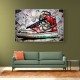 Air Jordan 10 Graffiti Wall Art