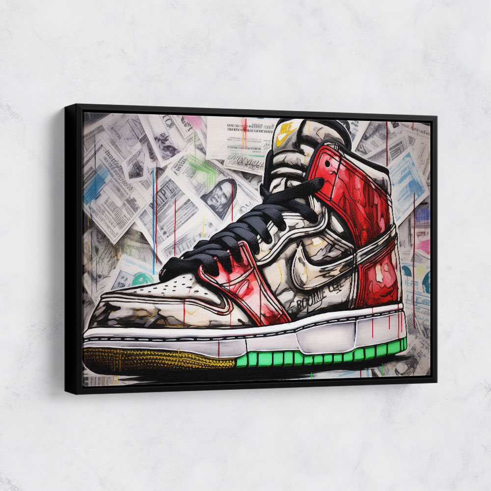 Air Jordan 10 Graffiti Wall Art
