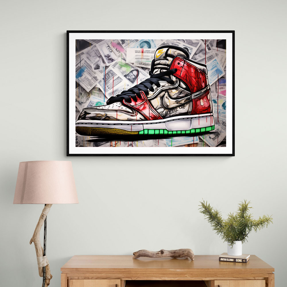 Air Jordan 10 Graffiti Wall Art