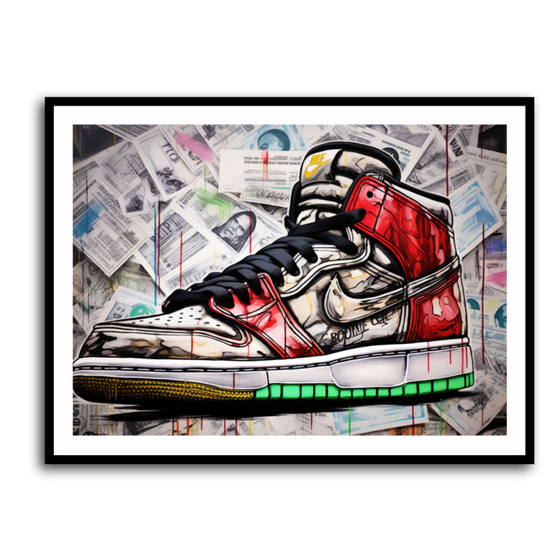 Air Jordan 10 Graffiti Wall Art