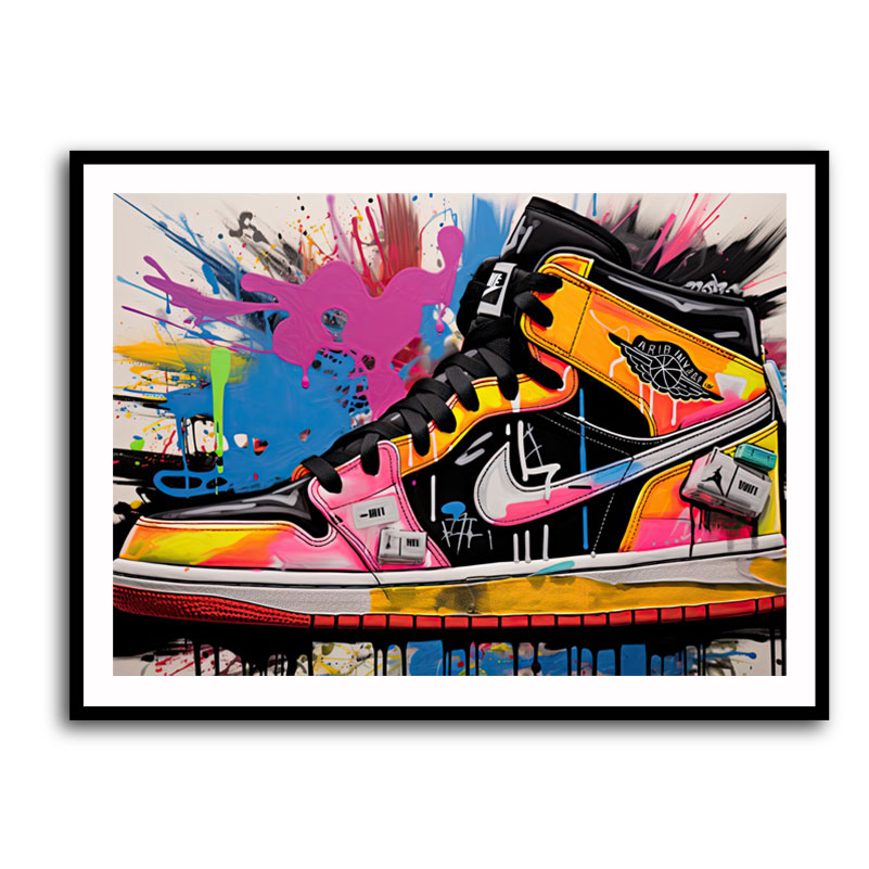 Air Jordan 11 Graffiti Wall Art
