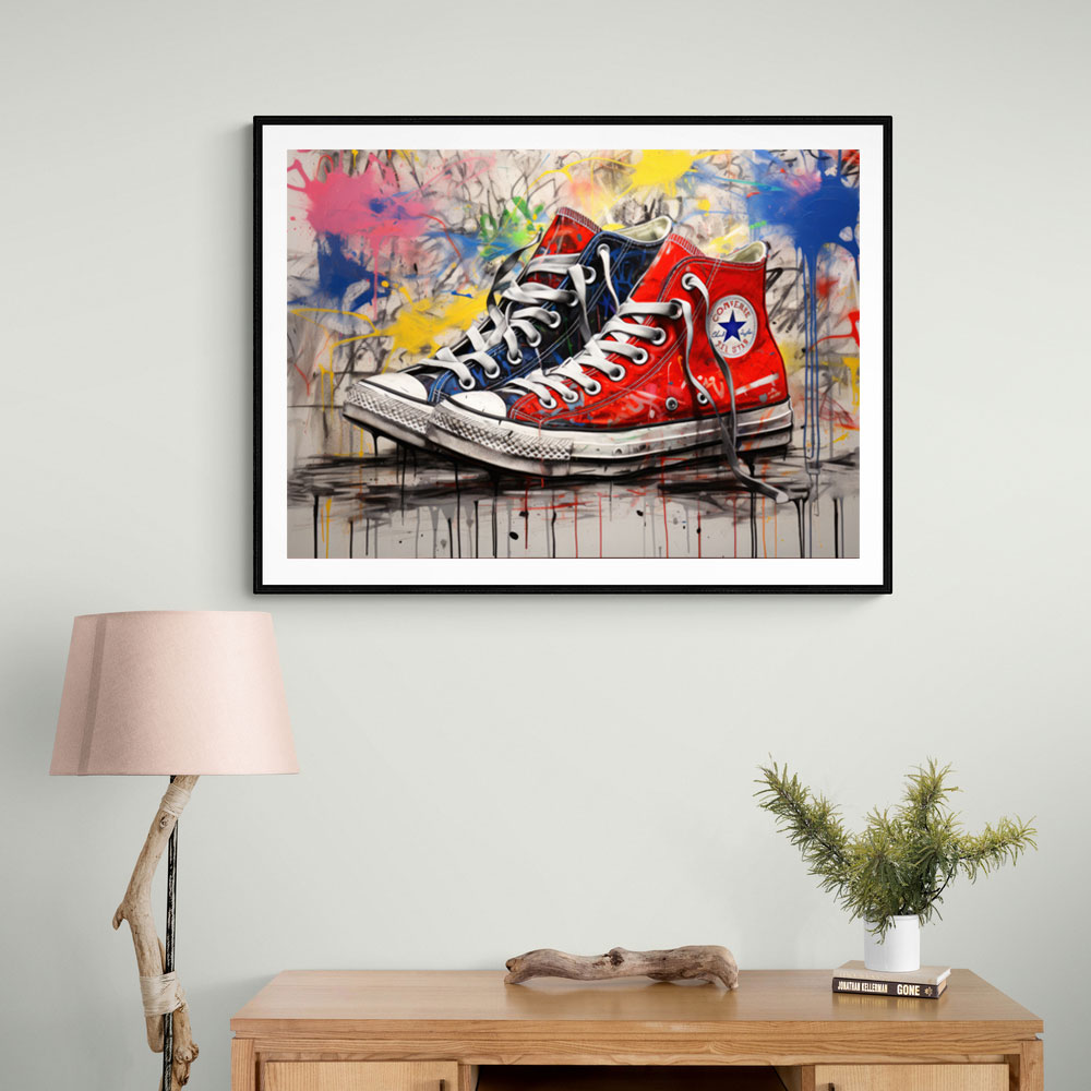Converse Classic's Graffiti Style Wall Art