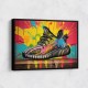Yeezy Boost 350 Sneakers Graffiti Style 1 Wall Art