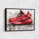 Yeezy Boost 350 Sneakers Graffiti Style 3 Wall Art