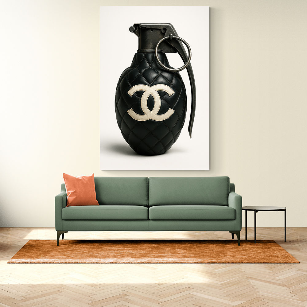Chanel Fashion Inspired Grenade 2 Wall Art       
