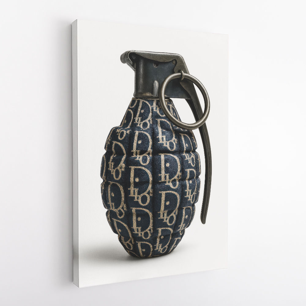 Dior Fashion Inspired Grenade Wall Art           