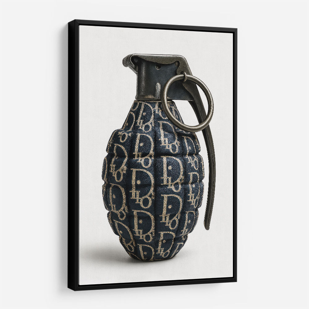 Dior Fashion Inspired Grenade Wall Art           